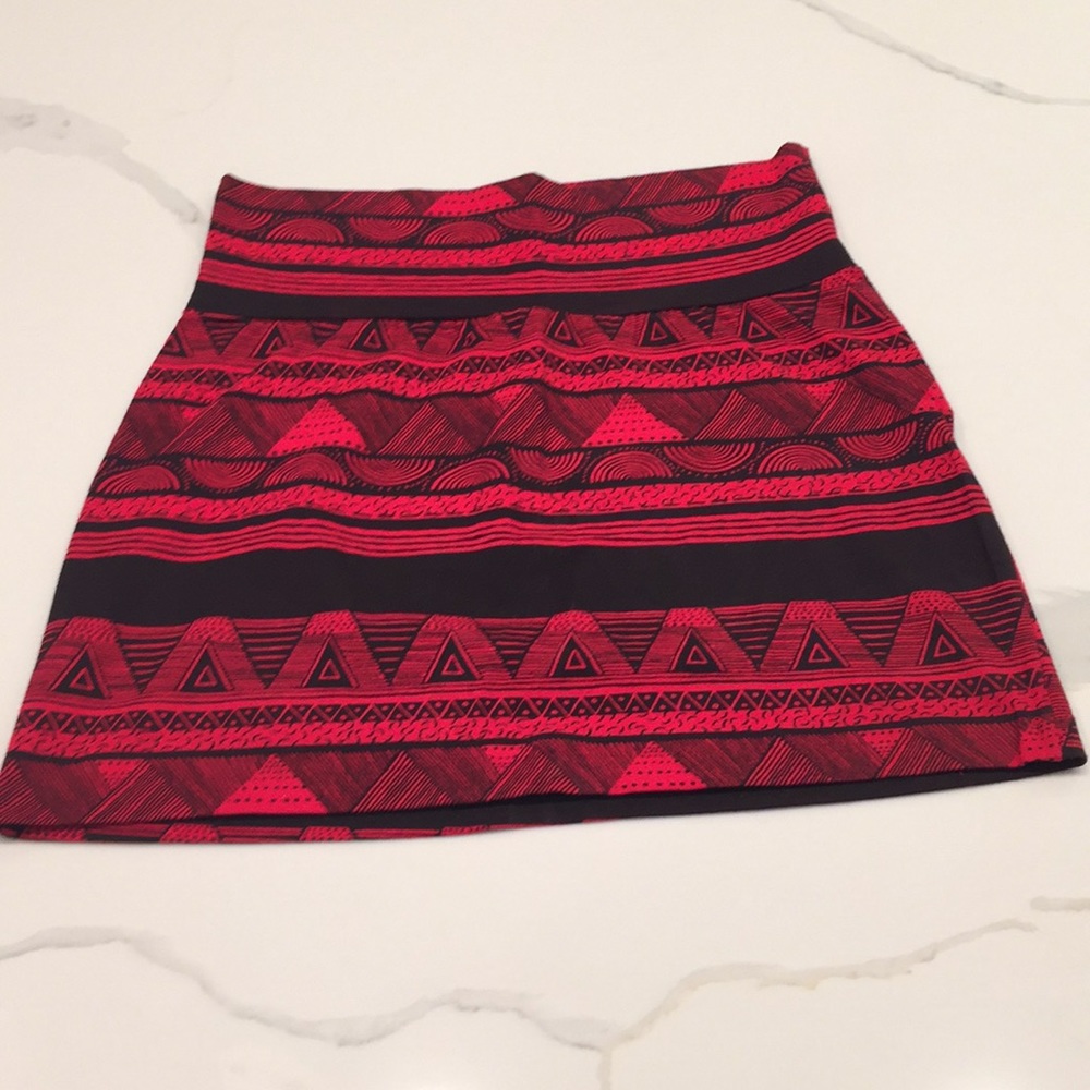 American Apparel Mini Patterned Stretch Skirt